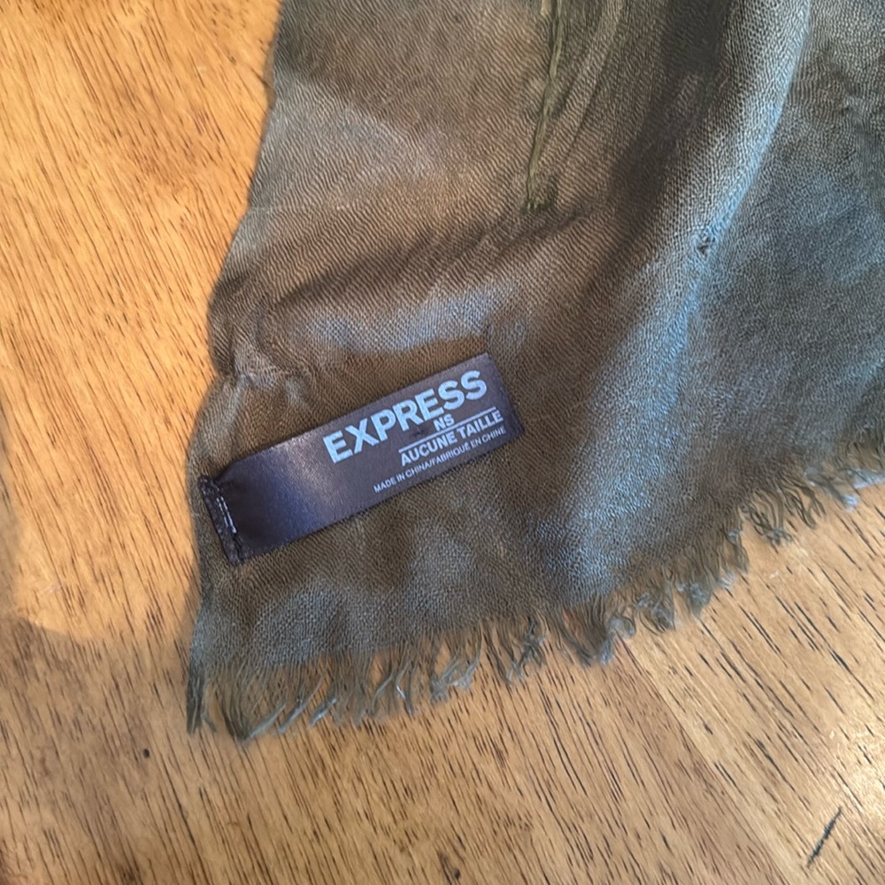 Olive green with gold studs scarf